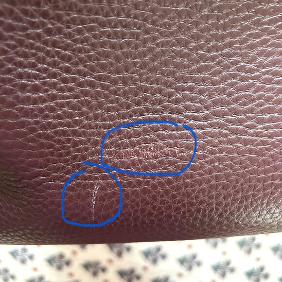 Dagne Dover Allyn Medium Tote in Oxblood - Picture 5 of 13